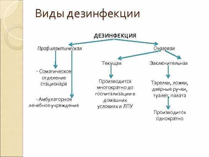 Виды и способы дезинфекции. Виды и способы дезинфекции
