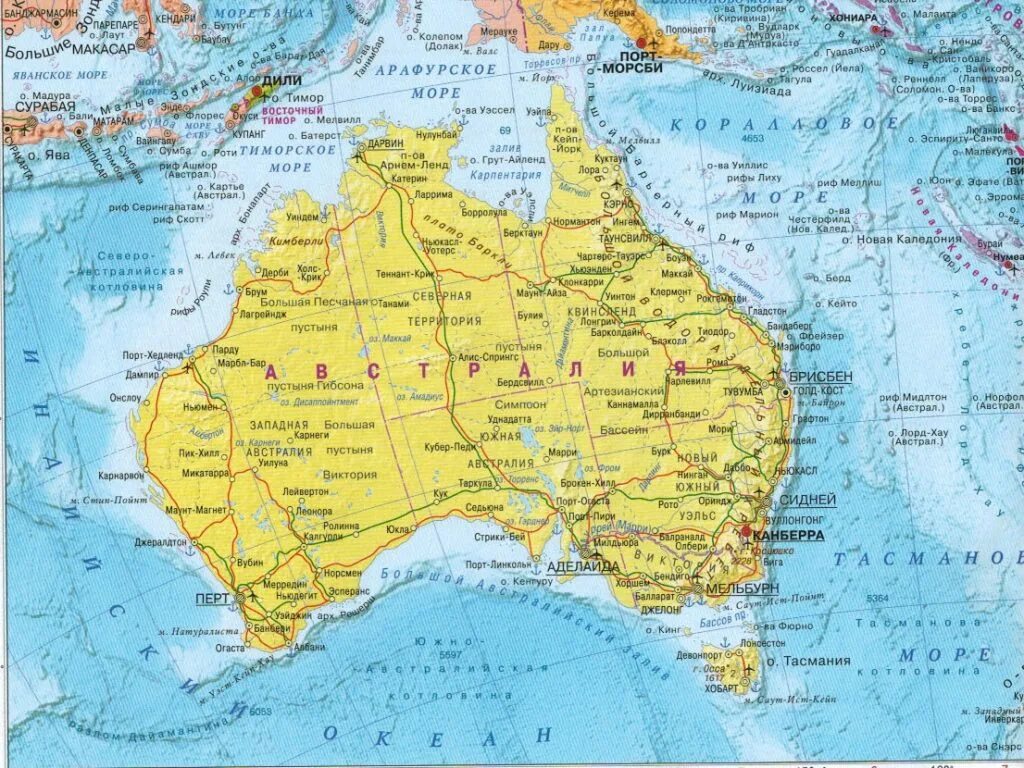 Австралия пример страны. Австралия Континент карта. Материк Австралия на карте. Подробная карта Австралии. Карта Австралии физическая подробная.