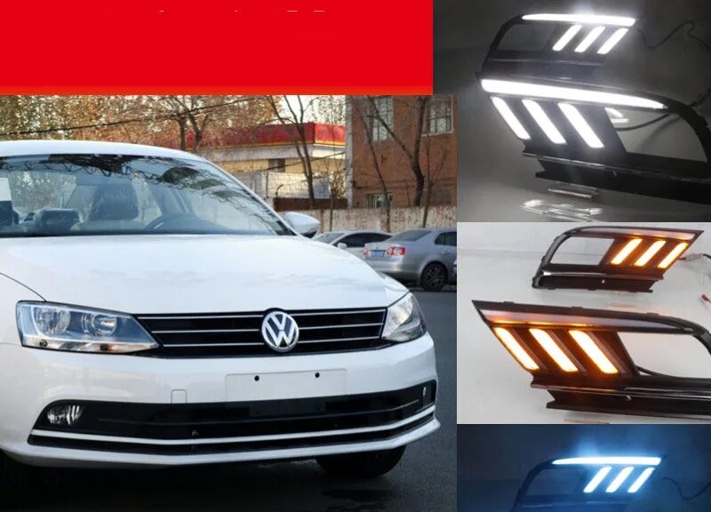 Противотуманные фары джетта 6. Светодиодные фары Volkswagen Jetta 2016. Джетта 6 led в ПТФ. Led ПТФ Фольксваген Джетта 6 Рестайлинг. Лазерные led противотуманки Volkswagen Jetta 6.