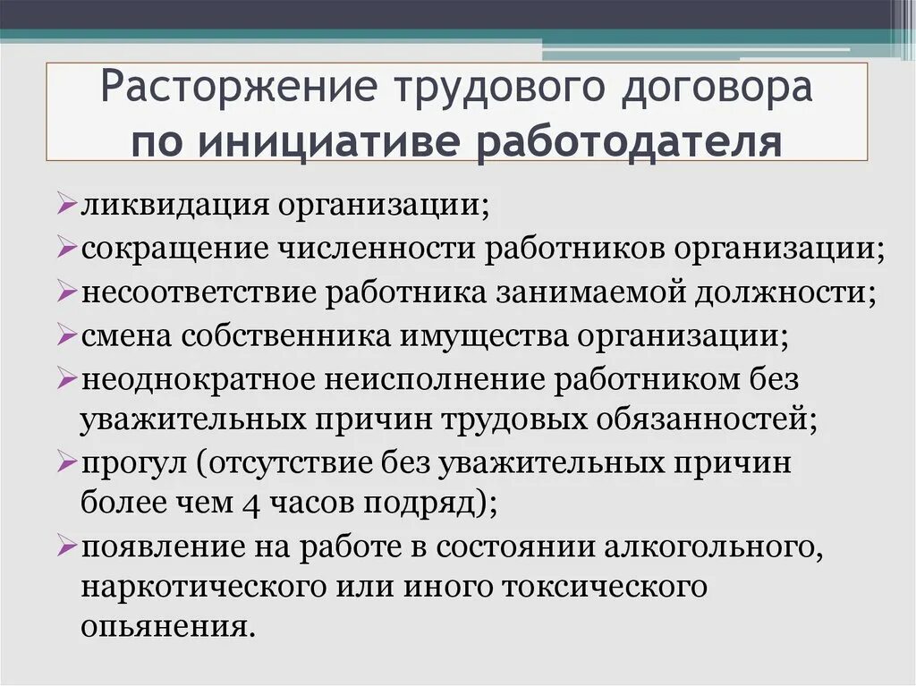 Прекращение трудового по инициативе работодателя. Расторжение трудового договора по инициативе работодателя. расторжение трудового договора ликвидация организации. расторжение трудового договора при ликвидации организации. расторжение трудового договора сокращение.