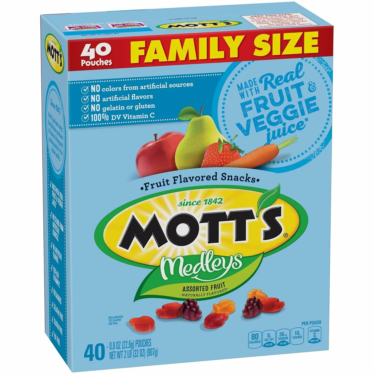 Fruit flavor. Motts. family snack. juicy fruit snacks. мотт питан.