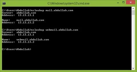 Nslookup linux