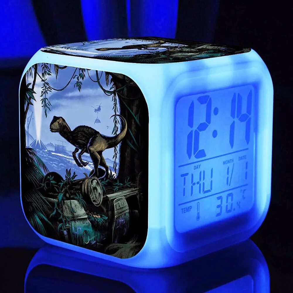 Funny dinosaur alarm clock
