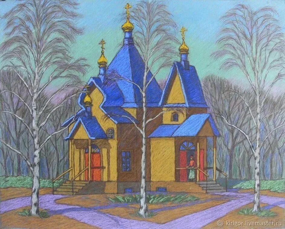 Церковь рисунок