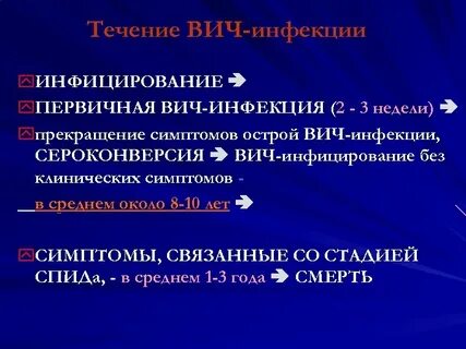 Острая вич инфекция