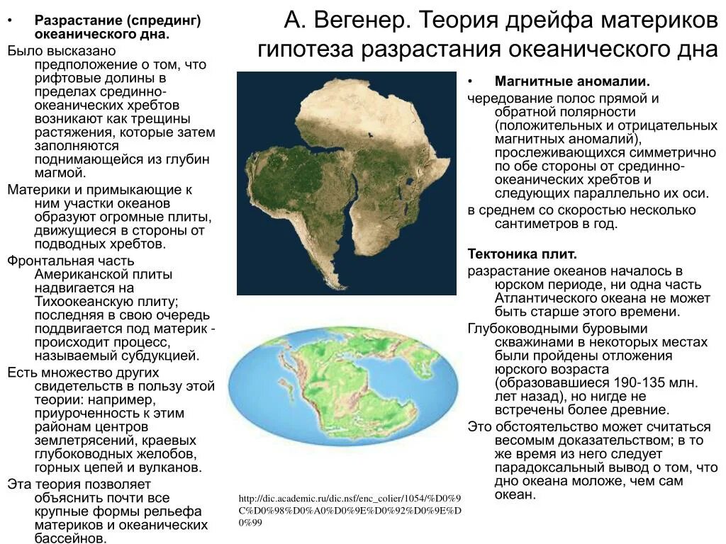 Материки и впадины океана. Гипотеза Вегенера о дрейфе материков. Теория движения материков. Теория дрейфа материков. Вегенер дрейф континентов.