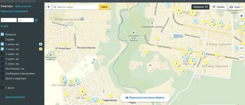 Циан карта аренда