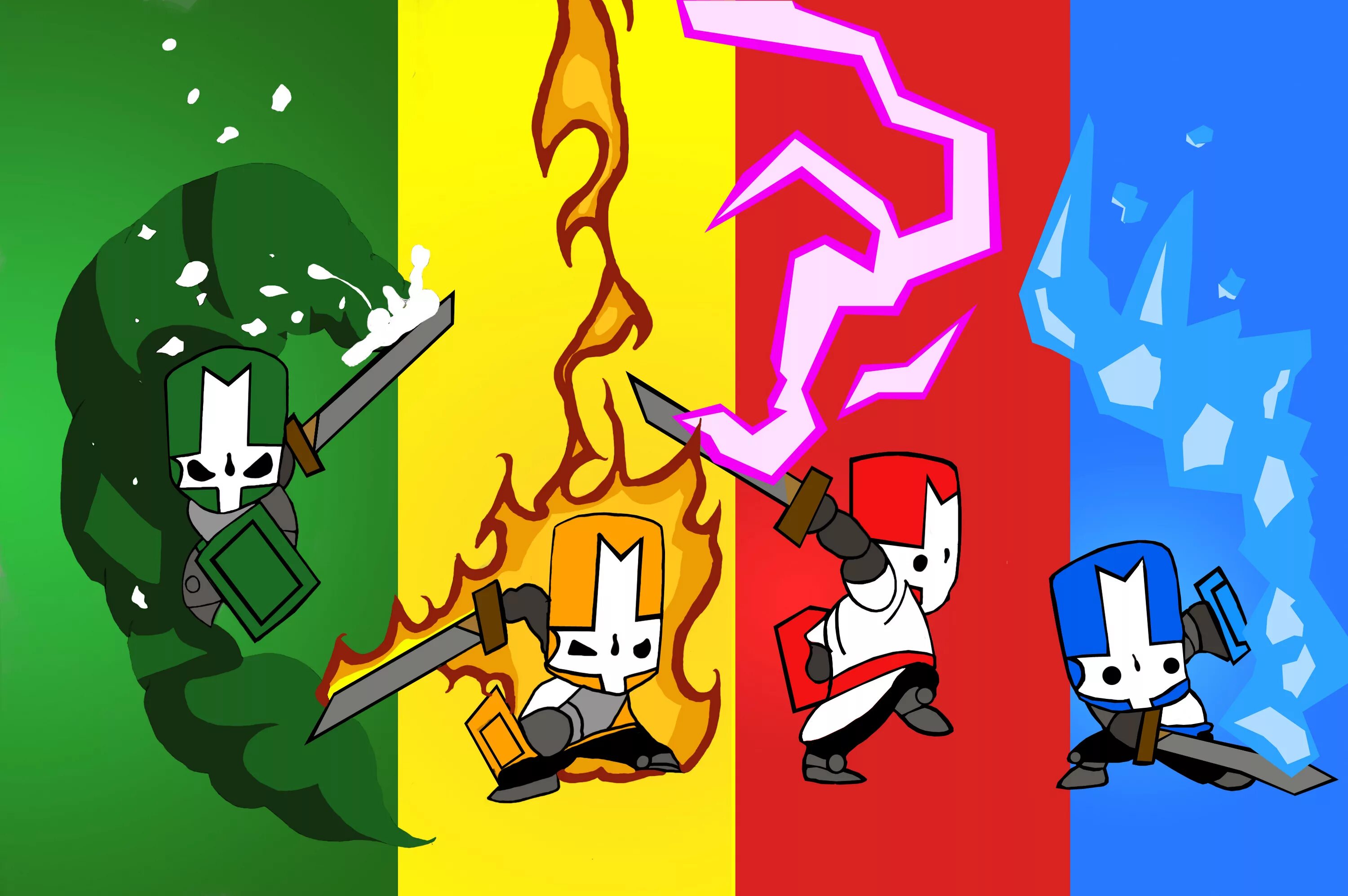 Кастл крашерс персонажи. Кастл крашерс. Castle Crashers 4. Кастл крашерс 2. Castle Crashers Green Knight.