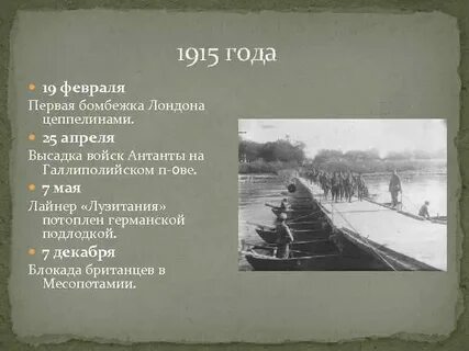 Последствия антанты