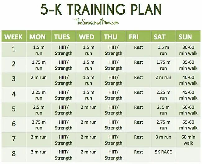 The training plan