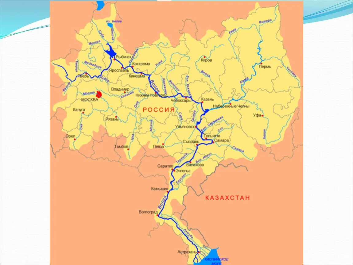 Крупные притоки река ока. Волго Камский бассейн реки. Водосборный бассейн реки Волга на карте. Волго-Камский бассейн на карте. Речная система реки Волга.
