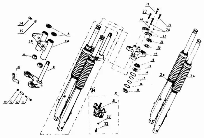 Схема сборки вилка Ява 638. Рулевая колонка Ява 634 чертеж. Схема сборки вилки Ява 634. Вилка Ява 634 сборка. Передние вилки ява 638