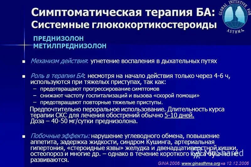 Преднизолон при астме внутривенно. Схема преднизолона при бронхиальной астме.