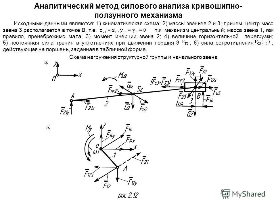 Рычаг Жуковского для Кривошипно ползунного механизма. Кривошипно ползунный механизм кинематическая схема. Силовой анализ рычажного механизма ТММ. Силовой анализ поступательно вращательного механизма. Аналитическая механизм