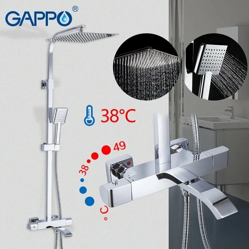 Душевая система Gappo g2407. Gappo g2407-40. Душевая/система g2407-50 Gappo. Душевая система чёрная Gappo g2407.