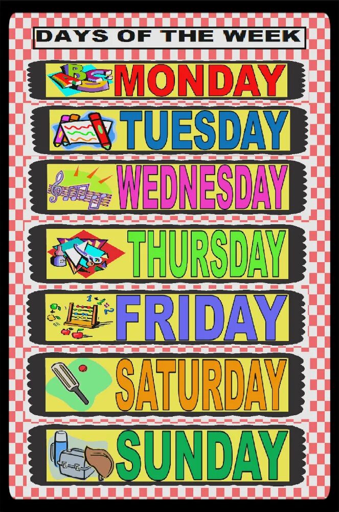 Days of the week плакат. Карточки Days of the week. Фото Days of the week. Игры на weekdays. N the week