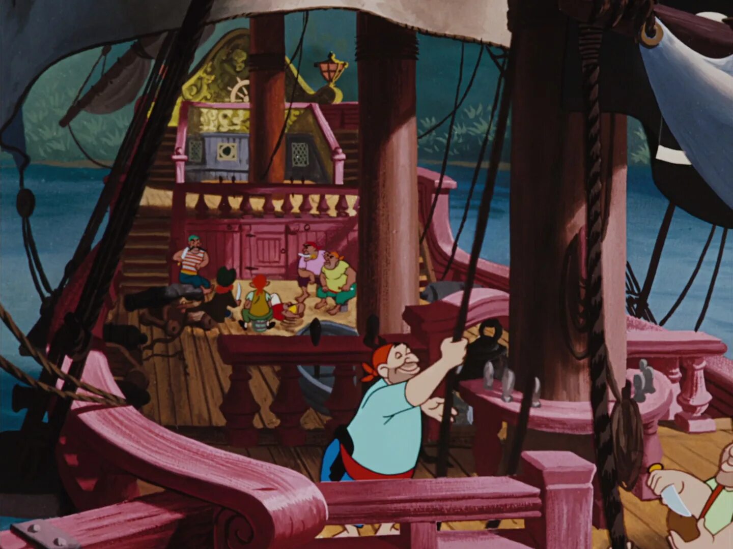 Питер Пэн 1953. Питер Пэн и пираты. Питер Пэн корабль.