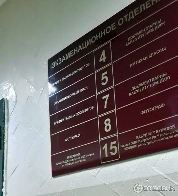 Отзыв о МРЭО ГИБДД УМВД по г. Набережные Челны (Россия, Татарстан) Оказалось все