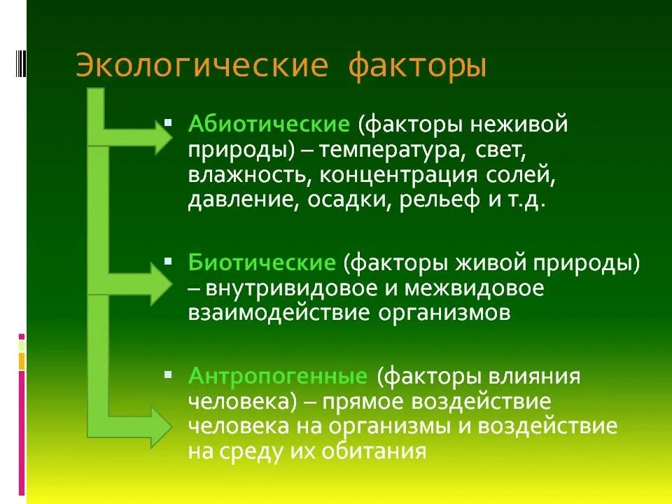3 примера абиотических