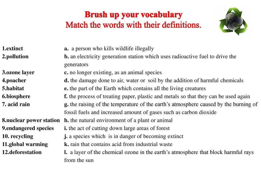 Текст англ environment. Environment слова. Лексика по теме экология на английском языке. Лексика по теме environment. Английский язык 7 класс текст acid rain