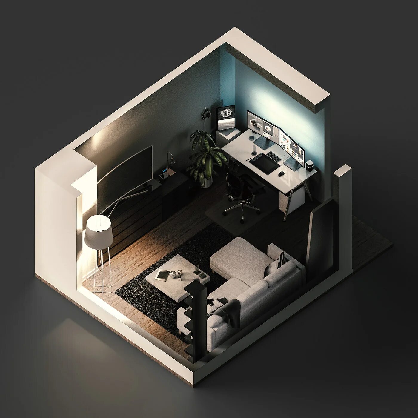 3d room