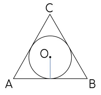 Задание № 26789: Радиус окружности, вписанной в равносторонний треугольник, раве