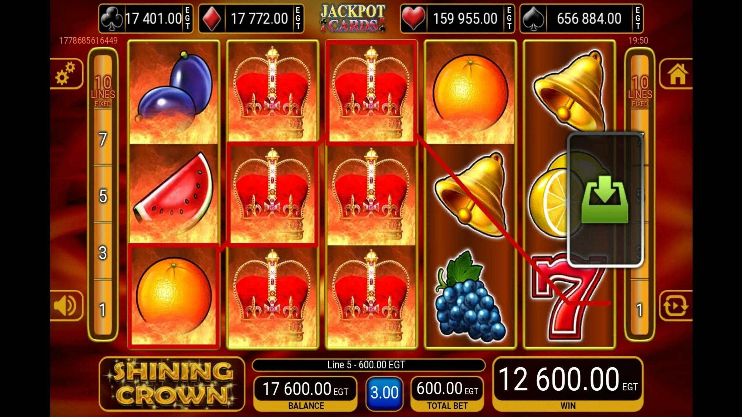 Как пользоваться shining. Shining crown. shining crown slots. crown слот. egt slot.