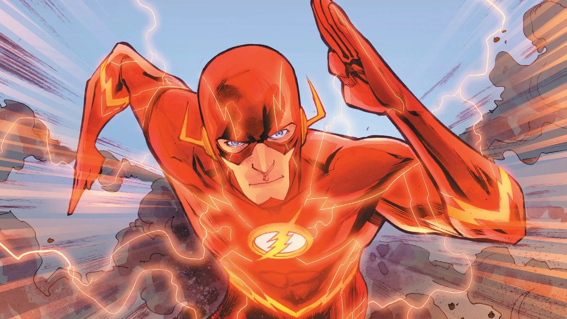 Flash full 1. Барри Аллен DC Comics. Барри Аллен флэш комикс. Барри Аллен бежит. Уолли Уэст и Барри Аллен.