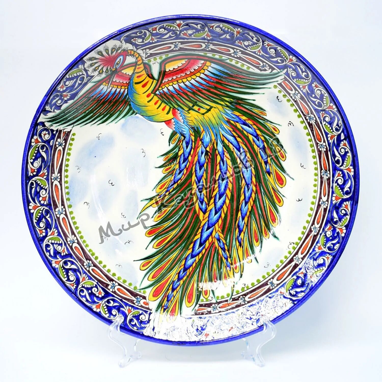 жар птица 42. жар птица иллюстрация. ляган риштанская керамика "жар-птица", 41 см. жар птица 42. ляган жар птица.