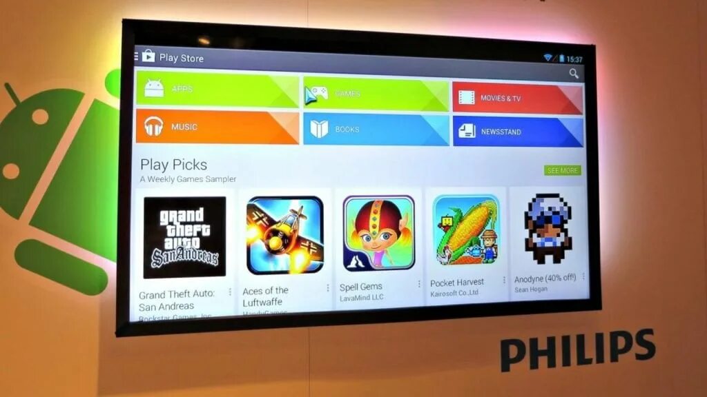 Установить приложение google tv. Плей Маркет для андроид ТВ. Play Market на смарт ТВ. Плей Маркет на телевизор LG. Philips Smart TV магазин приложений.