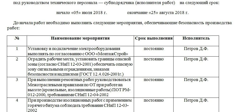 Акт допуск образец. Акт-допуск на производство работ. Примеры акта-допуска для производства строительно-монтажных работ. Акт-допуск для производства строительно-монтажных работ. Допуск работников подрядных организаций