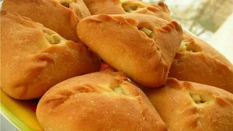 Открытые пирожки из пресного ржаного теста