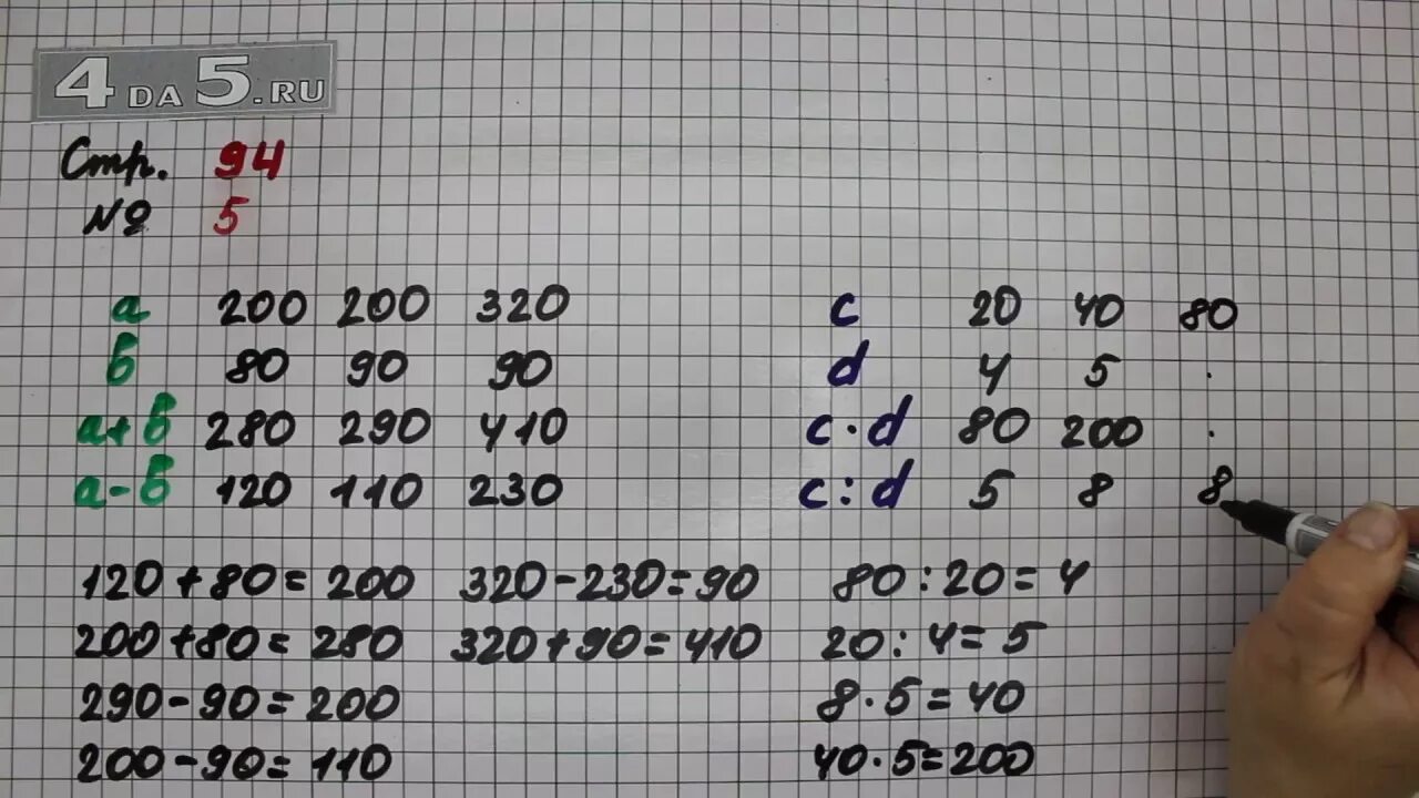 Математика 5 класс страница 94 номер 6.8