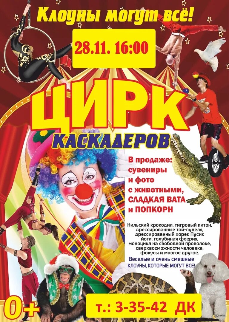 Цирк время представления
