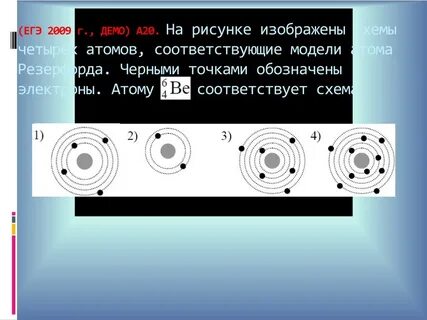Какая схема соответствует атому 4 2 he
