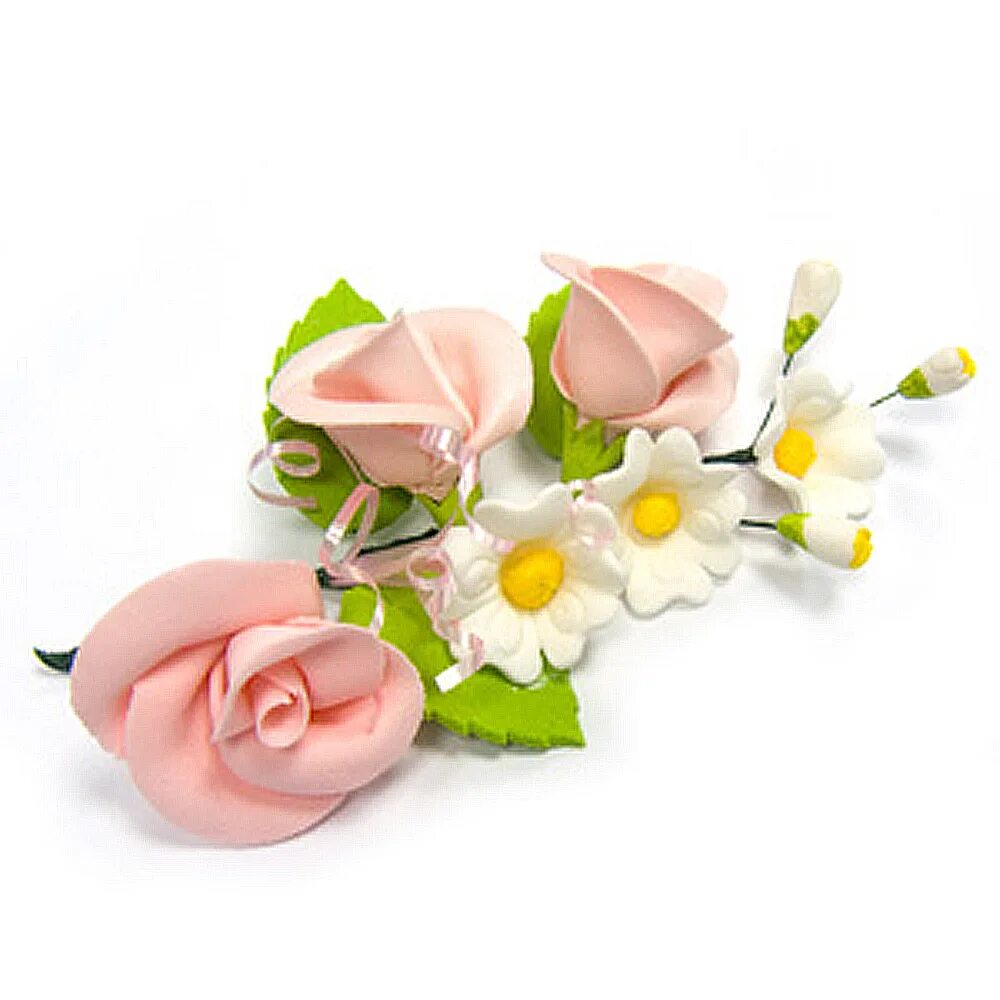 Сахарные цветы для торта. Фигурные изделия. Сахарные украшения. Сахарные украшения. Сахарное украшение маргаритка (1шт).