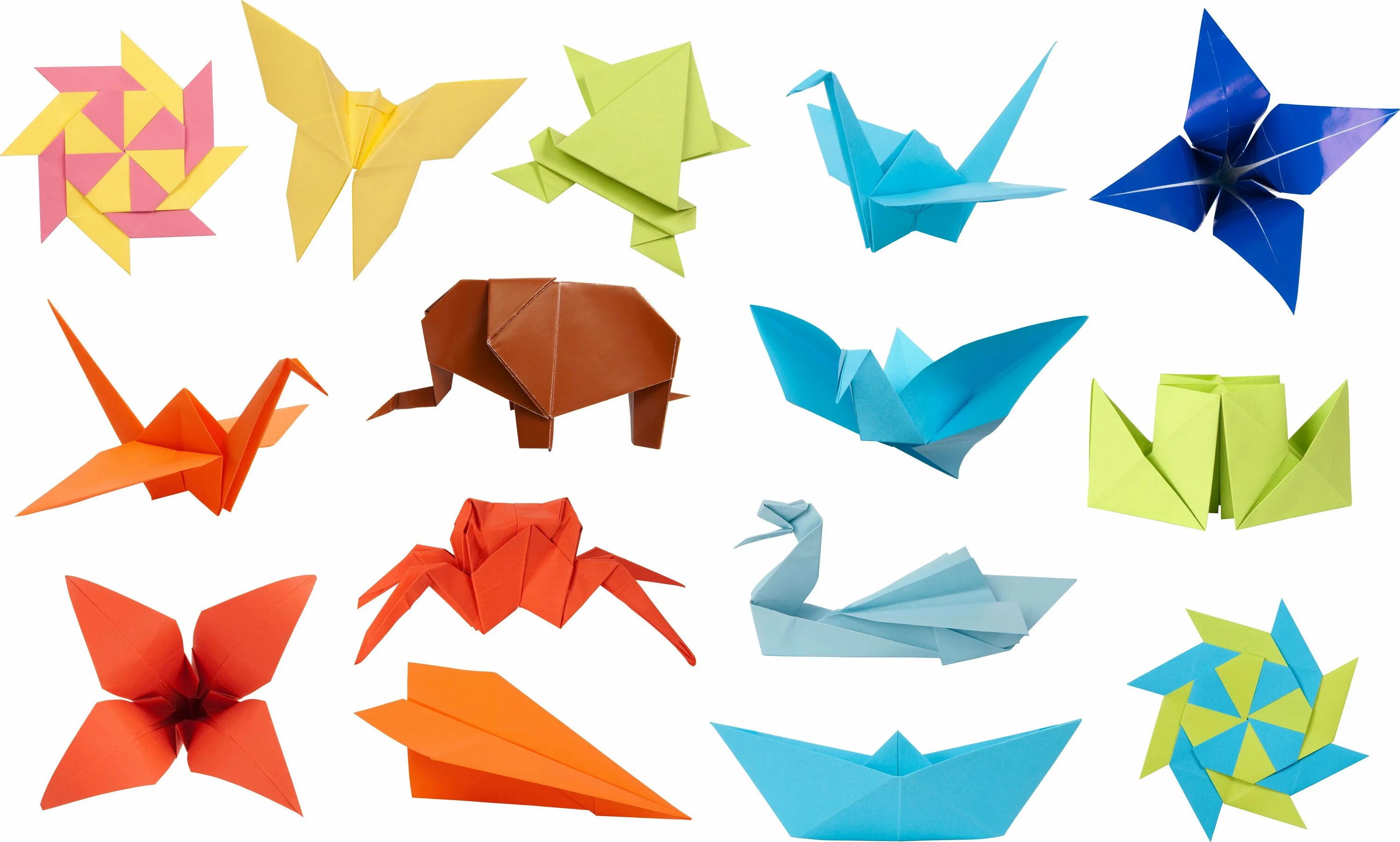 Фигуры оригами из бумаги