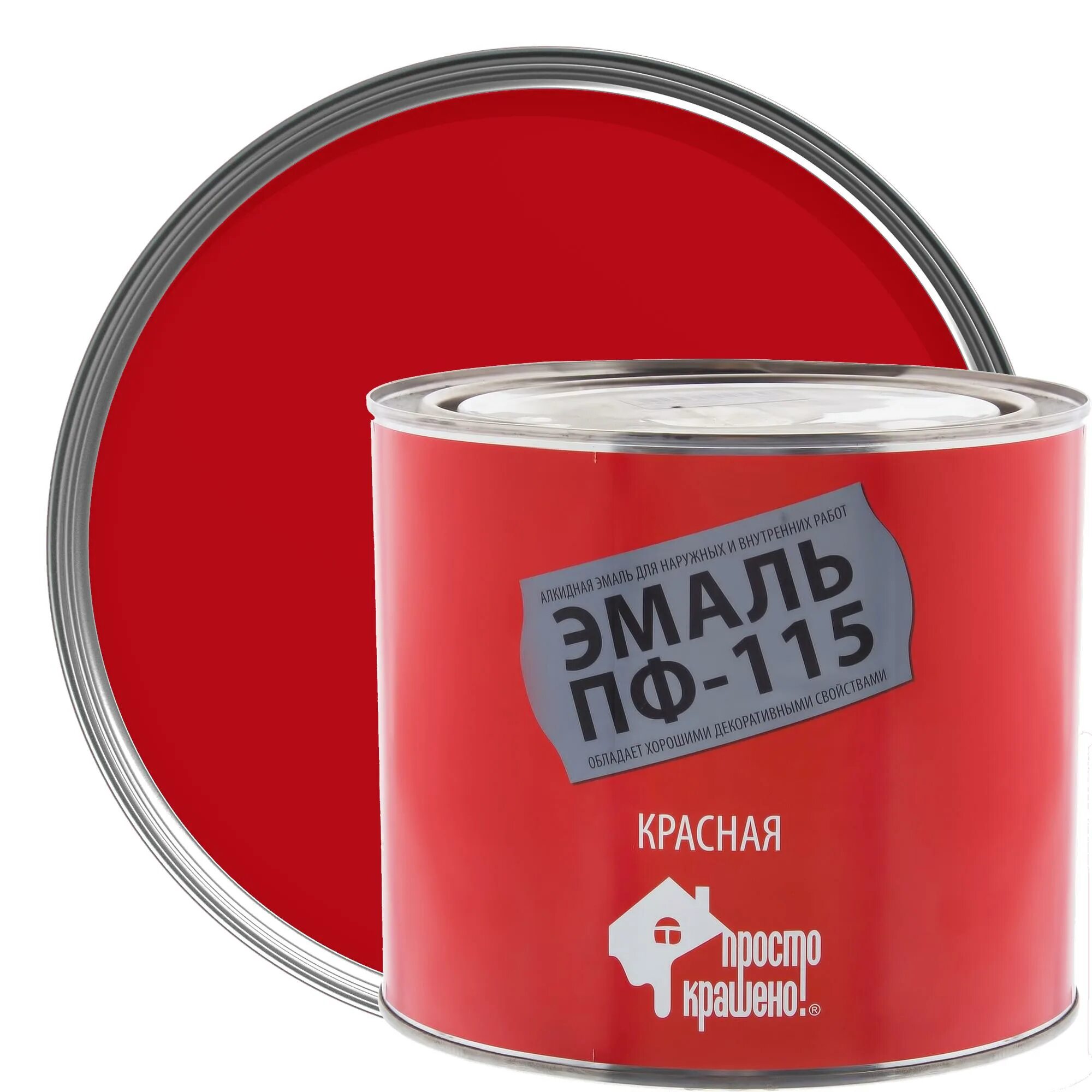 Краска красная пф 115