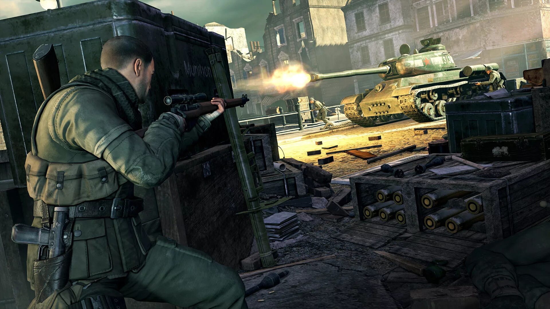Игры про сто. Sniper Elite v2. Sniper Elite v2 Remastered. Sniper Elite v2 Xbox 360. Снайпер Элит 2 ремастер.