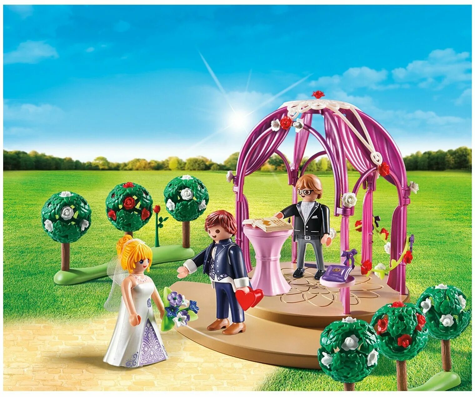 конструктор плеймобиль. Playmobil pm9488. свадебный конструктор. игрушечный лимузин. свадебный конструктор.