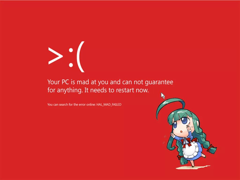 Red screen of death. Red screen of death