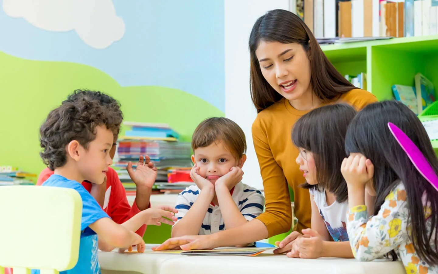 Children learn to speak