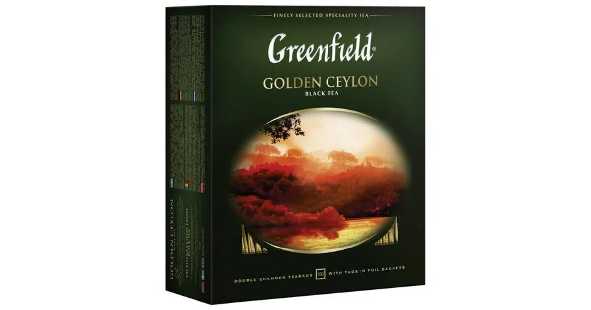 Купить чай гринфилд в пакетиках 100. Greenfield чай Голден Цейлон 100 пак 2г. Чай Гринфилд Голден Цейлон 100 пакетиков. Чай Гринфилд Голден Цейлон 100г. Чай черный Гринфилд Голден Цейлон 100пак*2гр.