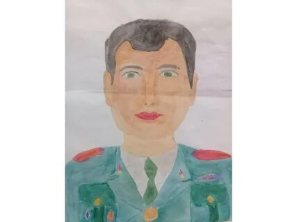 Рисунок мой папа защитник