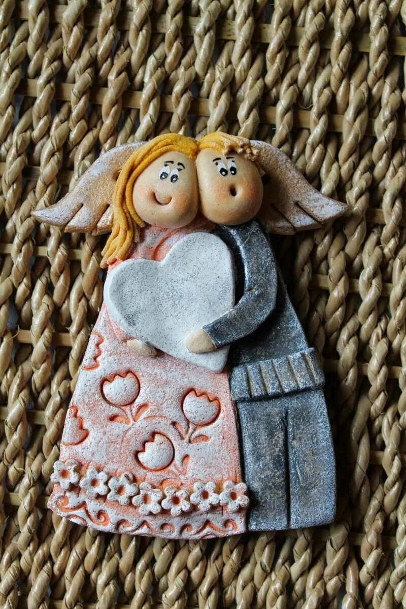 Ангелочки из соленого теста. Ракушки из соленого теста. Поделки из соленого теста. Лепка из соленого теста. Поделки из глины своими руками.