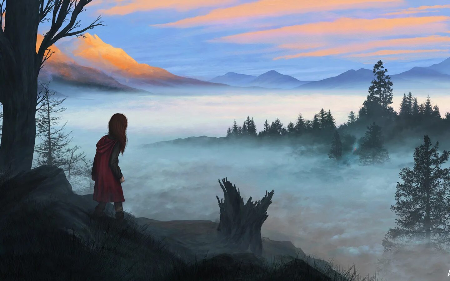 Где то эхо в лесу. Человек в тумане арт. Лес горы арт. Девушка в тумане арт. Девушка в лесу арт.