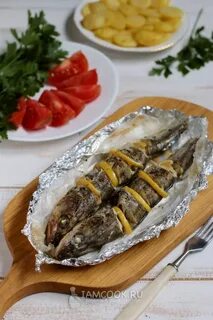 Навага с овощами в духовке