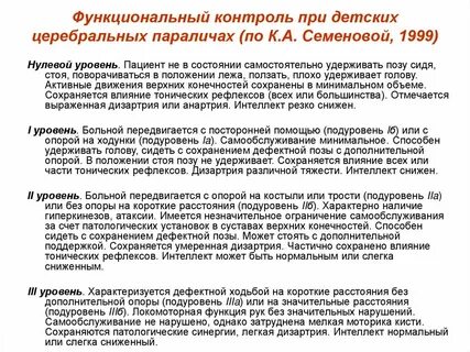 Клинические формы дцп