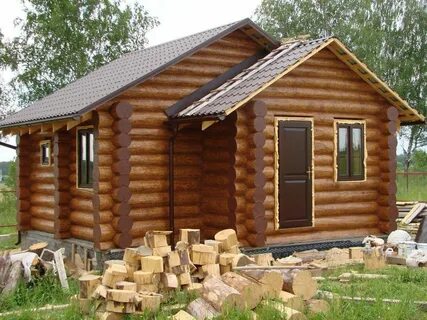 Бревенчатый дом баня