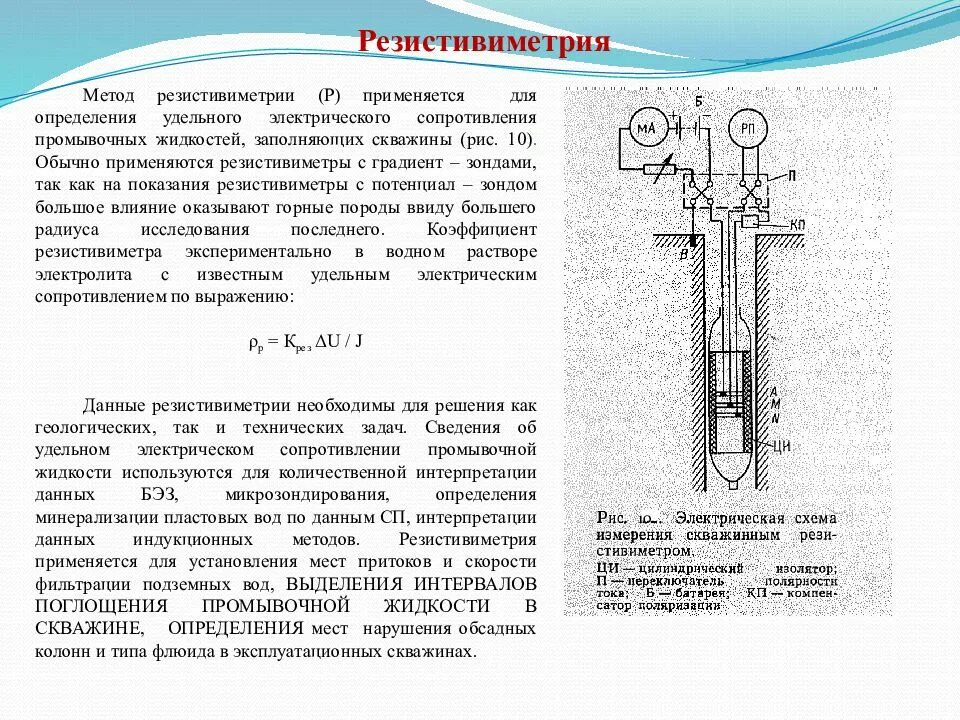 Измерения в скважинах. Резистивиметрия скважин схема. Скважинный резистивиметр принцип работы. Резистивиметрия скважин конструкция прибора. Резистивиметр скважинный схема.